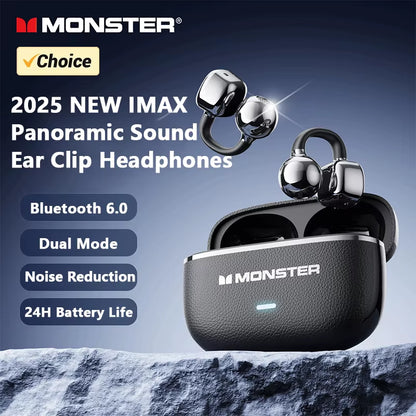 MQT65 OWS Bluetooth 6.0 Earphones Hifi Sound Quality HD Call Wireless Headphones Ear Clip Noise Canceling Sports Earbuds
