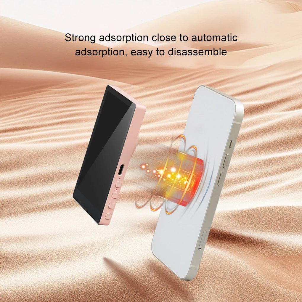 Magnetic Phone Selfie Monitor Screen for Smartphone Rear Camera Selfie Vlog Live Stream for Iphone Android Phone