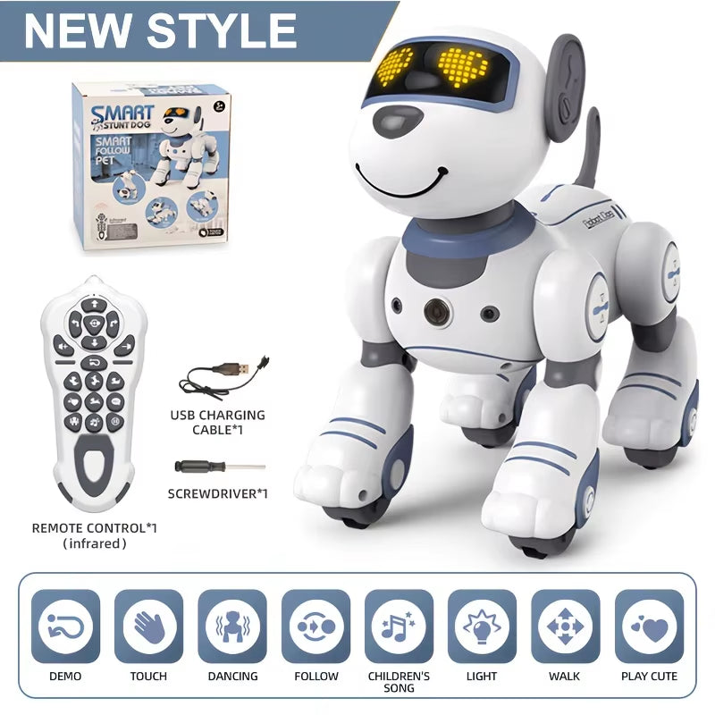 Intelligent Robot Dog Remote Control Electronic Sing Dance Follow Smart Interactive Stunt Music Toy Programmable Puppy Kid Gift