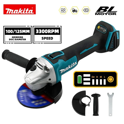 New  DGA404 125Mm Brushless Lithium Electric Angle Grinder 18V Rechargeable Cutting Machine High Power Machine Power Tool