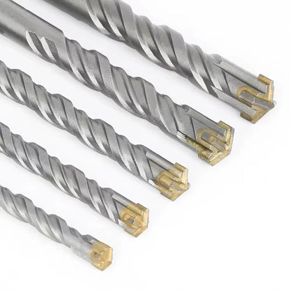 Concrete SDS plus Bit Cross Cutter Head Double Auger Hammer 110 160 210 350 500Mm Wall Brick Block Electric Hammer Masonry Bit