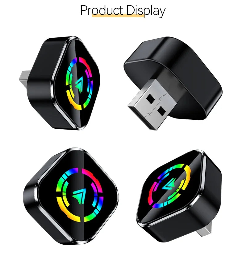 2025 NEW Wireless Carplay Adapter Android Auto 2In 1 Smart Dongle WIFI for Iphone Android Phone for Volvo Benz Mg Kia Chery VW