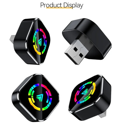 2025 NEW Wireless Carplay Adapter Android Auto 2In 1 Smart Dongle WIFI for Iphone Android Phone for Volvo Benz Mg Kia Chery VW