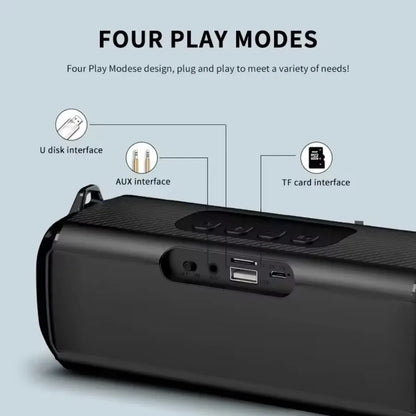 RGB Speaker EBS-045 Aliexpress Choice Portable Wireless Music Player Soulder Straps LED Bluetooth 5.0 TF USB-C ‌Outdoor‌