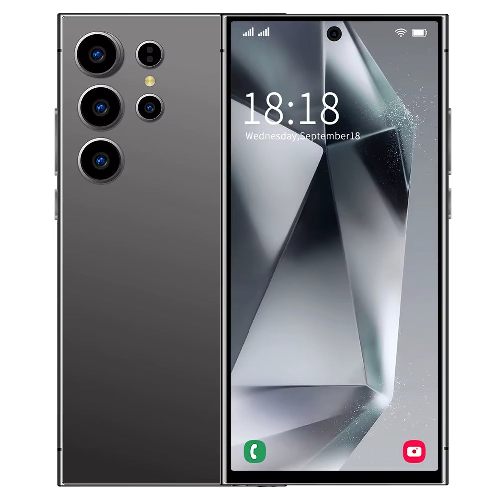 2026 HOT S26 Ultra NEW 7.3HD Global Edition Original Smart Dual Card 7800Mah Battery Facial Recognition Function