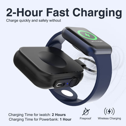 Fast Magnetic Watch Wireless Charger Power Bank for Apple Watch Serise 10 9 8 Dock Adapter Portable Charging for Iwatch Ultra 2