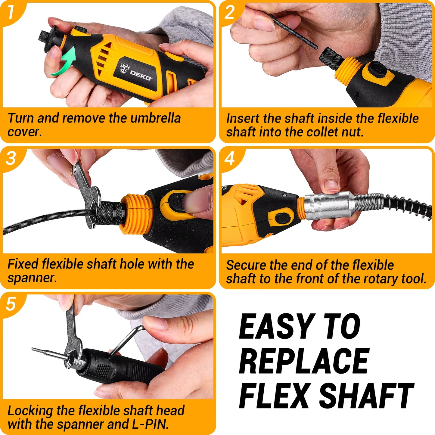 Rotary Tool Kit Power Hand Rotary Tools Mini for Wood/Metal, Electric Grinder Drill Machine