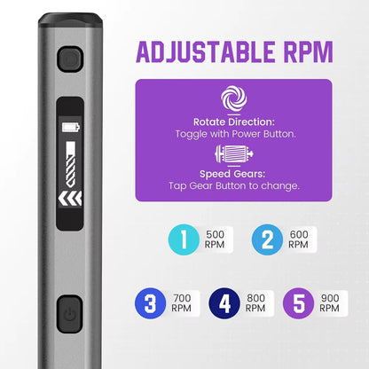 Mini Electric Drill Rotary Tool Rechargeable Cordless Drill for Crafts Wood Plastic Aluminium Coin Home DIY SDS Ultra