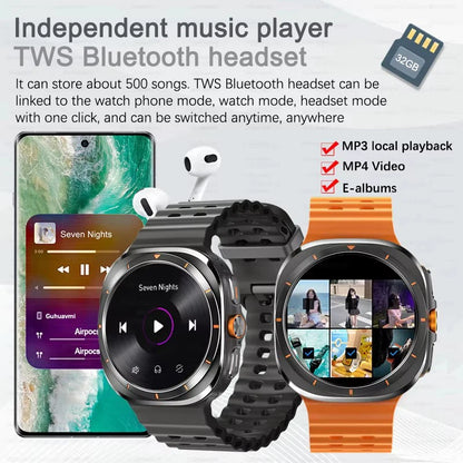 Hot Sales 2025 New DT Watch 7 Ultra 47Mm Smartwatch 32GB Memory GPS Trackr NFC Bluetooth Call Outdoor Sport Smartwatch Men Women