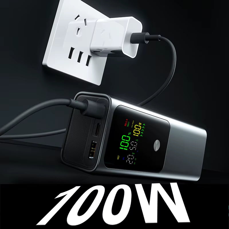 PD100W DIY Battery Charger Case Fast Charging for 4PCS 21700 Polymer 20000Ma Battery Power Bank Box for Macbook Need Welding