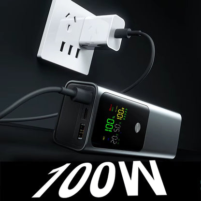 PD100W DIY Battery Charger Case Fast Charging for 4PCS 21700 Polymer 20000Ma Battery Power Bank Box for Macbook Need Welding
