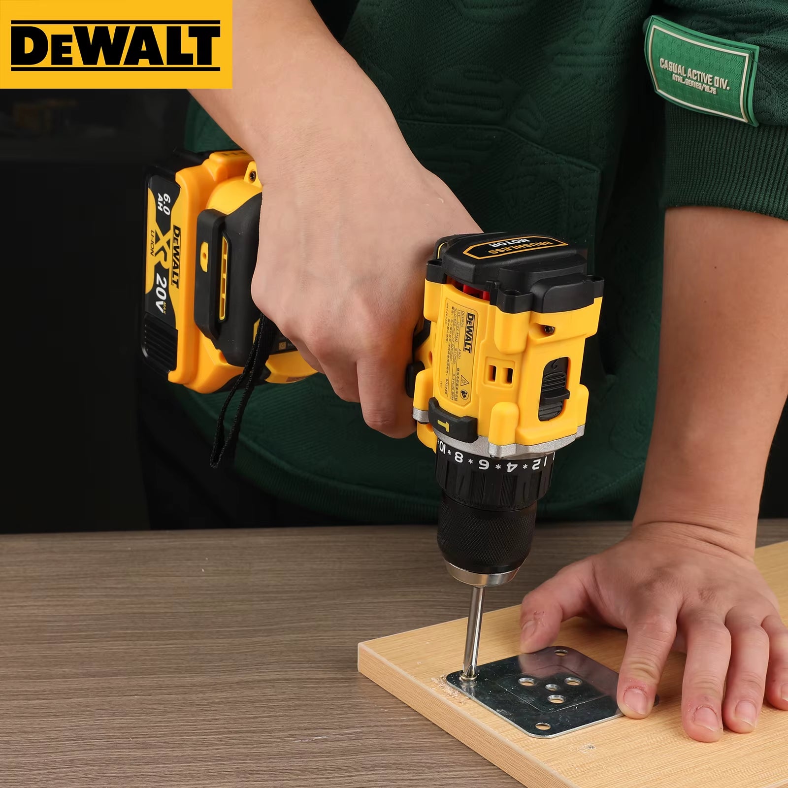 DCD805 20V Power Tools Brushless Impact Drill Cordless Electric Screwdriver Multi-Function Hand Drill
