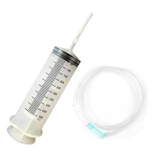 550Ml Large Capacity Syringe Oil Pump Car Oil Fluid Extractor with Hose Manual Vacuum Syringe Suction Pump Extractor