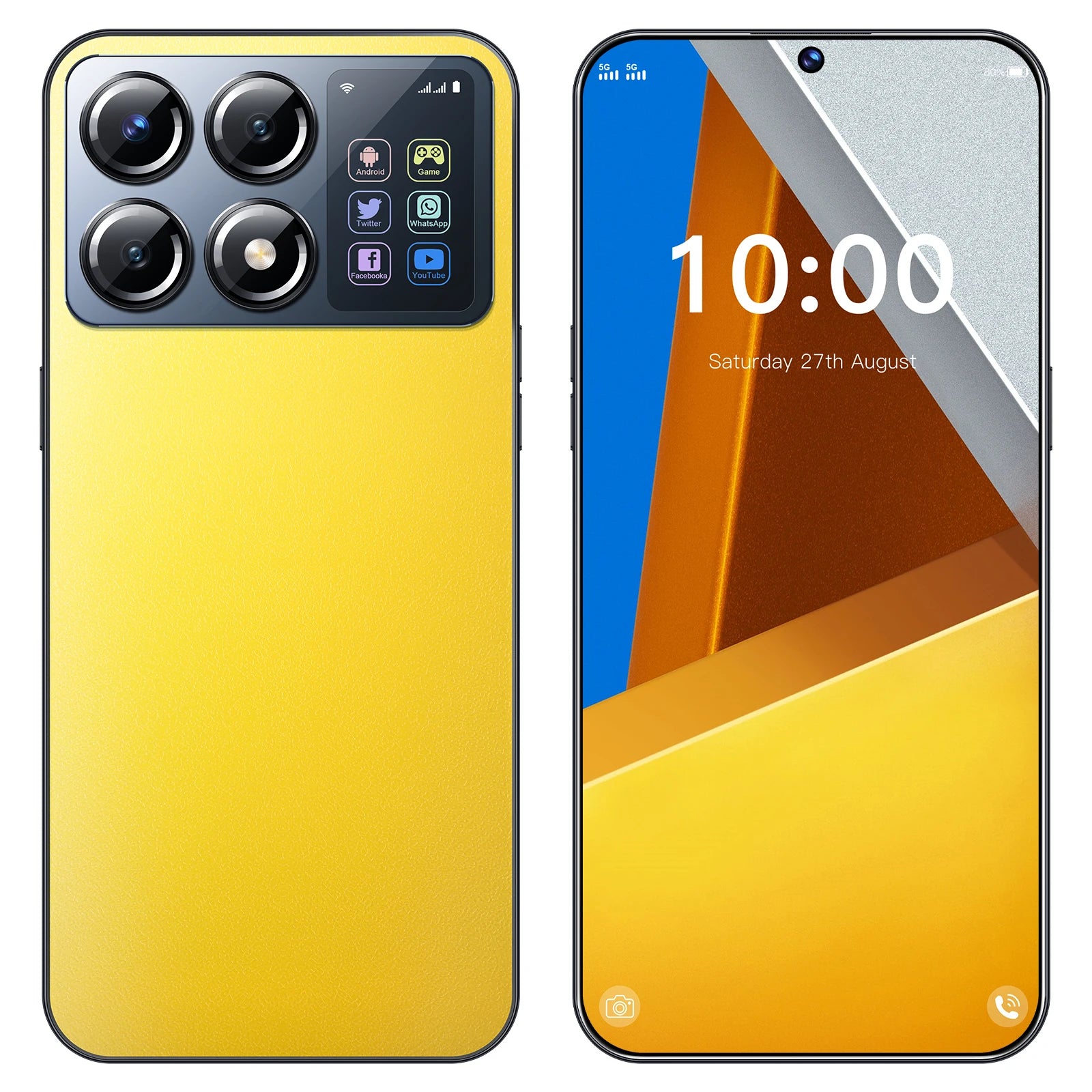 2025 New X8 Pro Max 7.3HD Global Edition Original Smart Dual Card 7800Mah Battery Facial Recognition Function