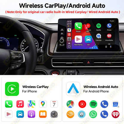 2025 New 2IN1 Wireless Carplay Android Auto USB Adapter Dongle Smart Mini Box Plug Play for VW Toyota Nissan Honda Ford Benz KIA
