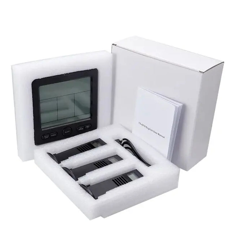 Weather Station Wireless Indoor Outdoor Thermometer Digital Temperature Hygrometer with 3Pcs Remote Sensors Smart Home