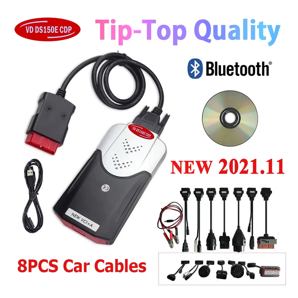 2026 TNESF DELPHIS ORPDC Obd2 Obd Scanner NEW VCI 2021.11 KEYGEN  Bluetooth with USB Car Truck Diagnostic Tools