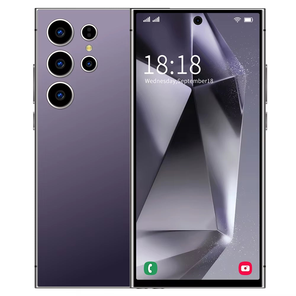 2026 HOT S26 Ultra NEW 7.3HD Global Edition Original Smart Dual Card 7800Mah Battery Facial Recognition Function