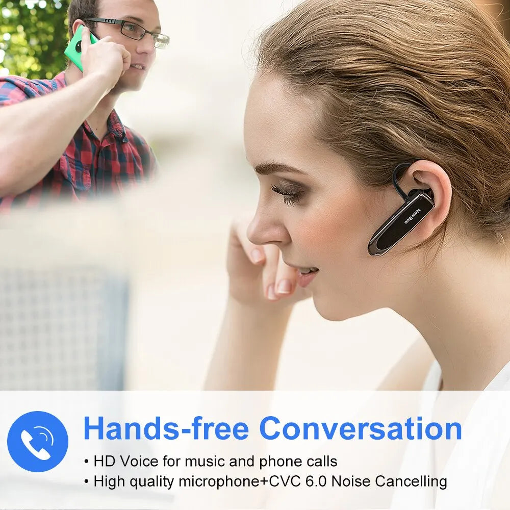 B41 Wireless Bluetooth 5.0 Earphones Hands-Free Mini Headset 22H Music Playing Earpieces with CVC 6.0 Mic for Iphones