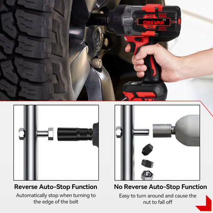 2800N.M 2800W Brushless Electric Impact Wrench 1/2 Inch Cordless Wrench Screwdriver Power Tool for Makita 18V Battery Pin