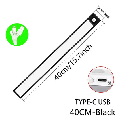 Night Light Led Lamp under Cabinet Lights Motion Sensor Night Light Closet Light Cabinet Kitchen Lighting Magnetic Night Lights
