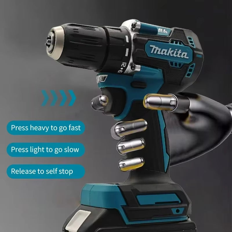 100% DDF487 Ddf487 18V Screwdriver Brushless Electric Drill Impact Drill of Decoration Team Power Tools  18V Battery