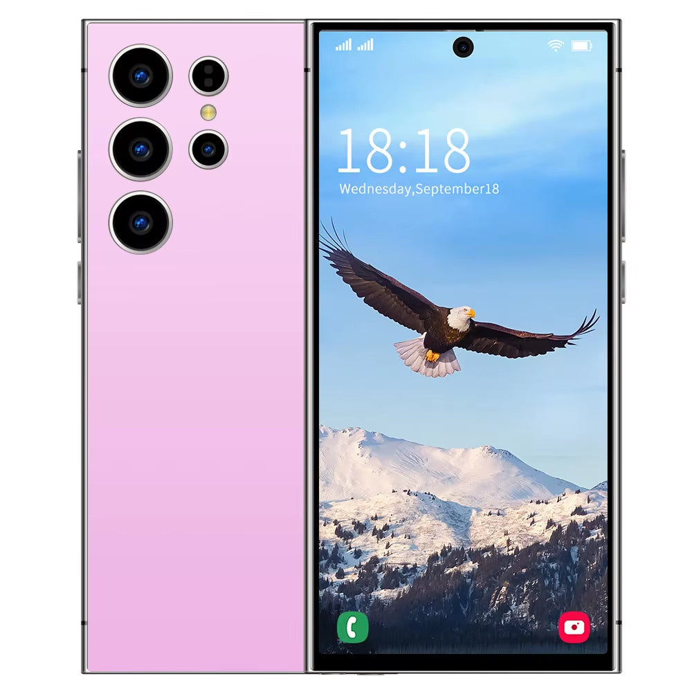 2026 HOT S26 Ultra NEW 7.3HD Global Edition Original Smart Dual Card 7800Mah Battery Facial Recognition Function