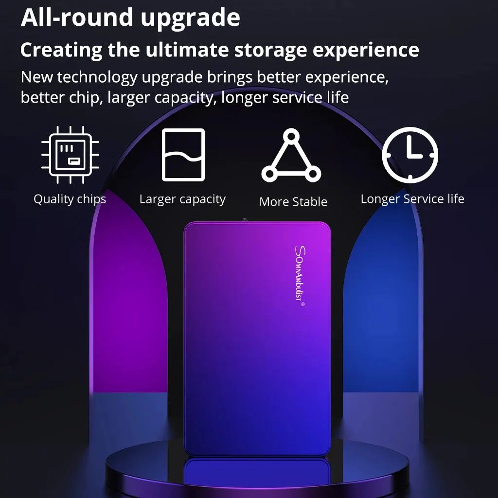 HDD 2.5Inch Portable External Hard Drive 250GB 320GB 500GB 1TB USB3.0 Storage Compatible for PC Laptops TV PS4 Xbox
