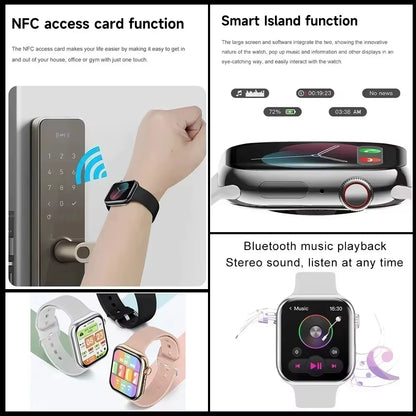 2026 New for Apple GPS Watch 10 Smart Watch Men HD AMOLED Memory Music 3D Surround Bluetooth Call Waterproof Smartwatch Woman