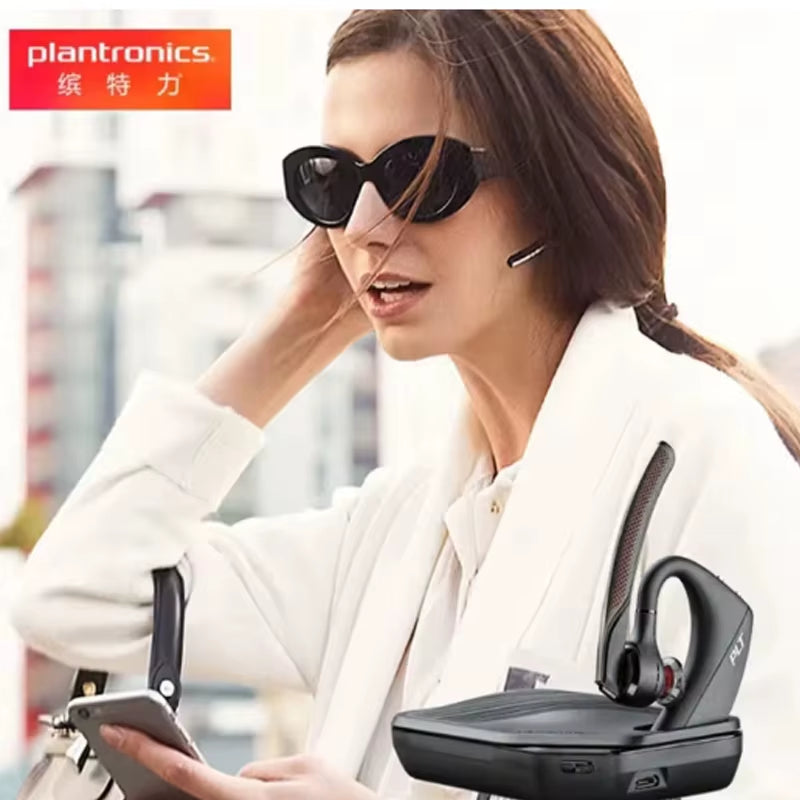VOYAGER 5200 Over-Ear Noisy Noise Cancelling Call Poly Smart Voice-Activated Business Bluetooth Headset