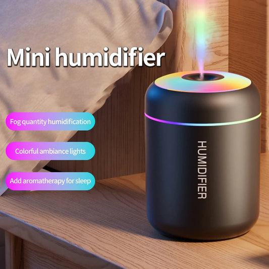 180ML Air Humidifier USB Aroma Diffuser Mini Essential Oil Purifier Aromatherapy Mist Maker Lights Humidifier for Car Home