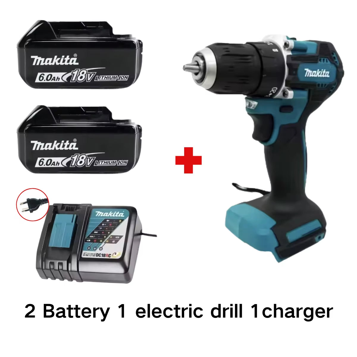 100% DDF487 Ddf487 18V Screwdriver Brushless Electric Drill Impact Drill of Decoration Team Power Tools  18V Battery