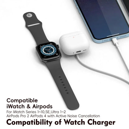 3 in 1 Charging Cable Watch Wireless Charger for Iphone12~16 Samsung Xiaomi for Apple Watch 1-10 SE1-2 Ultra Fast Charging Pad