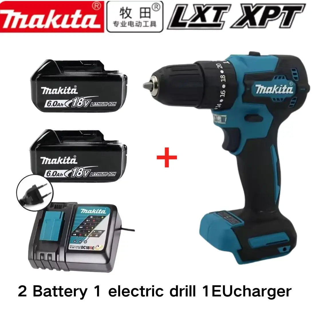 100% DDF487 Ddf487 18V Screwdriver Brushless Electric Drill Impact Drill of Decoration Team Power Tools  18V Battery