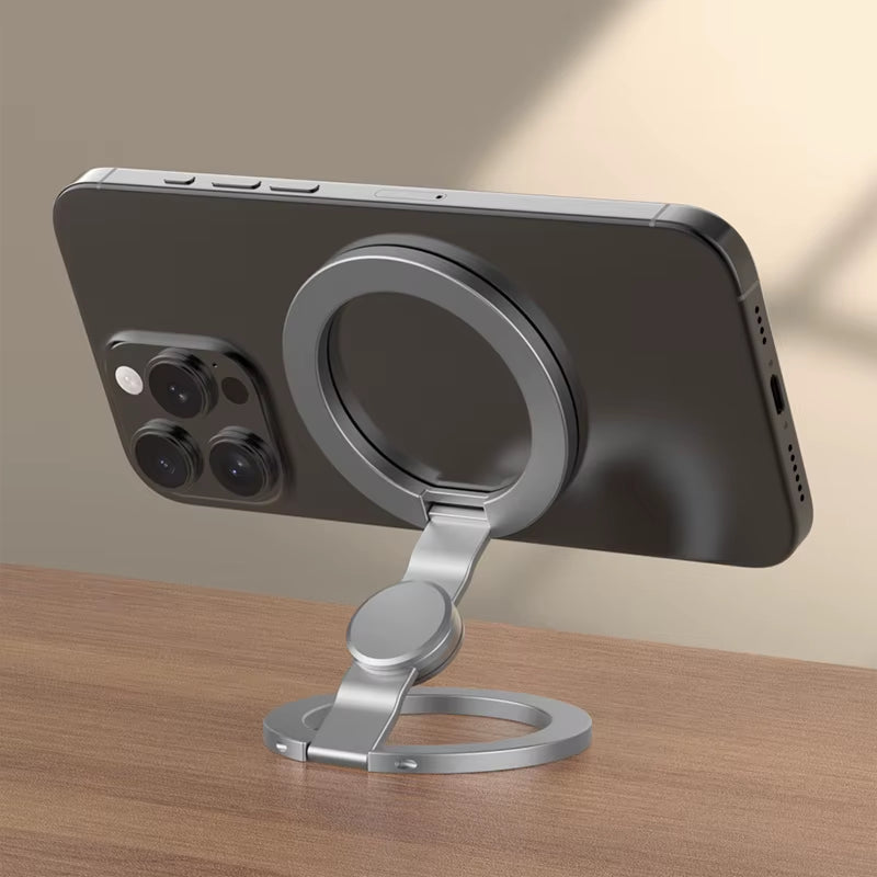 For Magsafe Phone Grip Stand 3-In-1 Magnetic Finger Ring Holder Double-Sided Magnetic Phone Stand for Iphone 17 16 15 14 13 12