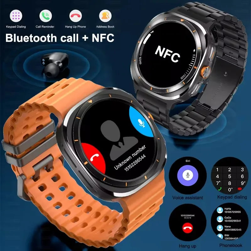 Hot Sales 2025 New DT Watch 7 Ultra 47Mm Smartwatch 32GB Memory GPS Trackr NFC Bluetooth Call Outdoor Sport Smartwatch Men Women