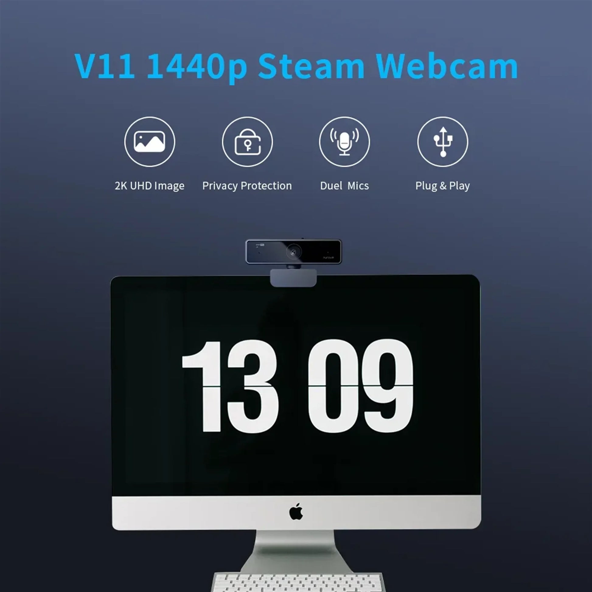 V11 High Quality 1080P 60Fps Full Hd Plug and Play Computer Usb Web Camera Mini Webcam 2K for Pc Laptop with Microphone