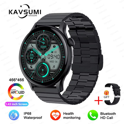 2025 NFC Smart Watch Amoled HD GPS Track Sports Heart Rate Bluetooth Call Waterproof Ladies Women Smartwatch for Huawei Xiaomi