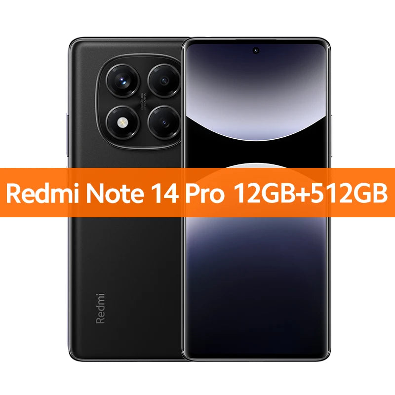 Global Version  Redmi Note 14 Pro Smartphone 200MP AI Camera NFC Helio G100-Ultra 6.67" AMOLED Display 5500Mah Battery