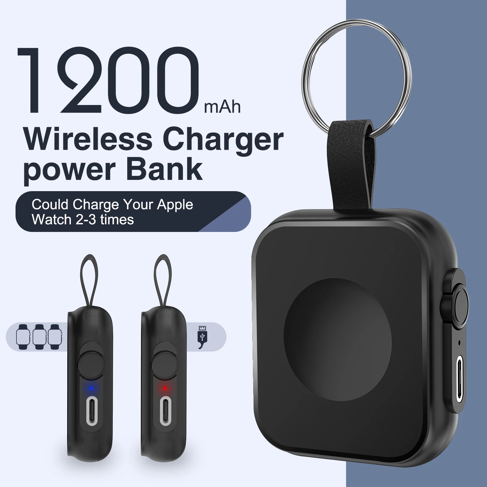 Fast Magnetic Watch Wireless Charger Power Bank for Apple Watch Serise 10 9 8 Dock Adapter Portable Charging for Iwatch Ultra 2