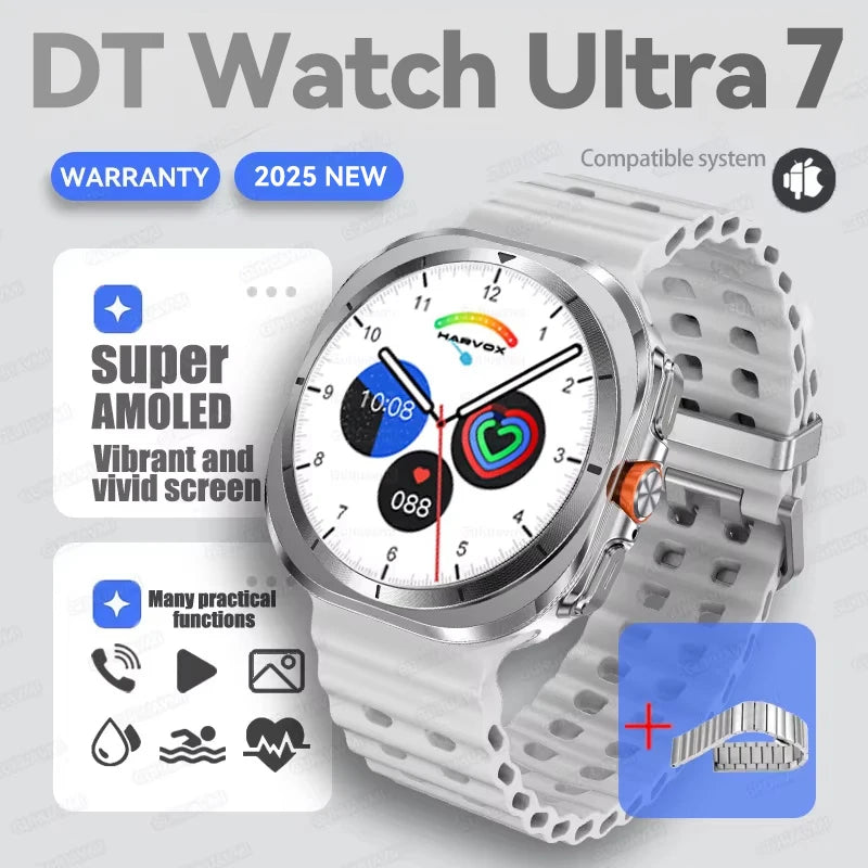 Hot Sales 2025 New DT Watch 7 Ultra 47Mm Smartwatch 32GB Memory GPS Trackr NFC Bluetooth Call Outdoor Sport Smartwatch Men Women
