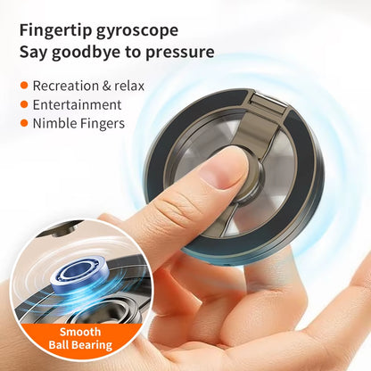 For Magsafe Phone Grip Stand 3-In-1 Magnetic Finger Ring Holder Double-Sided Magnetic Phone Stand for Iphone 17 16 15 14 13 12