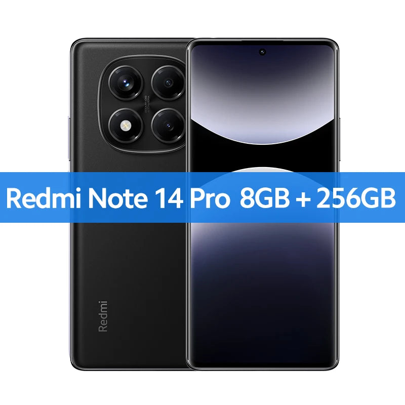 Global Version  Redmi Note 14 Pro Smartphone 200MP AI Camera NFC Helio G100-Ultra 6.67" AMOLED Display 5500Mah Battery