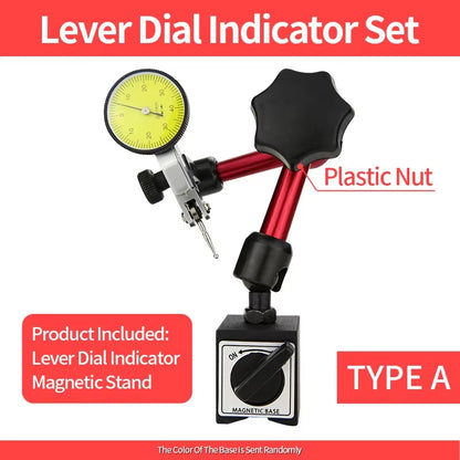 Lever Dial Indicator Magnetic Holder Measuring Probes Indicator Stand Magnetic Base Comparator Watch Tools Micrometer Dial Gauge