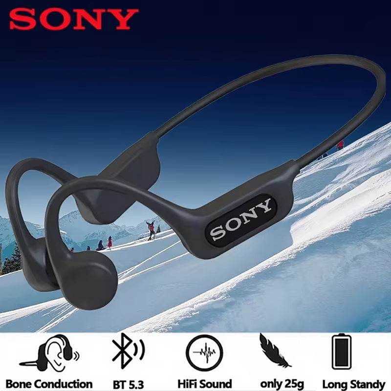 Bone Conduction Earphones Wireless Bluetooth 5.3 Sports Headphones Ear Hook for Running and Driving