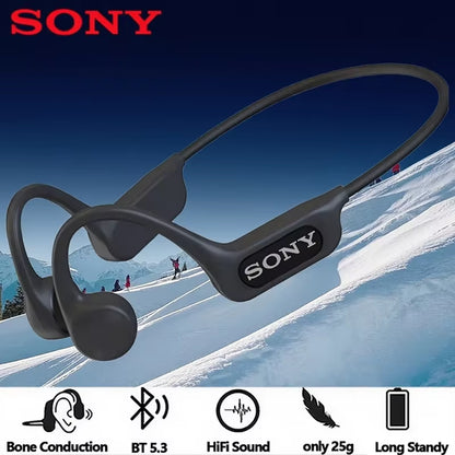 Bone Conduction Earphones Wireless Bluetooth 5.3 Sports Headphones Ear Hook for Running and Driving