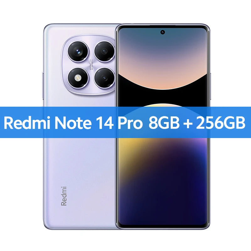 Global Version  Redmi Note 14 Pro Smartphone 200MP AI Camera NFC Helio G100-Ultra 6.67" AMOLED Display 5500Mah Battery