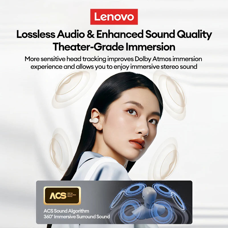 New  LP25 OWS Wireless Bluetooth Ear Clip Headphones Long Battery Life Gaming Headset HIFI Surround Sound Earbuds with Mic