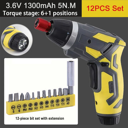 Small and Powerful Battery Screwdriver Rechargeable 4.2V 6Nm 1300Mah 250Rpm Screwdrivers Electric Screw Driver Screwdriver Set