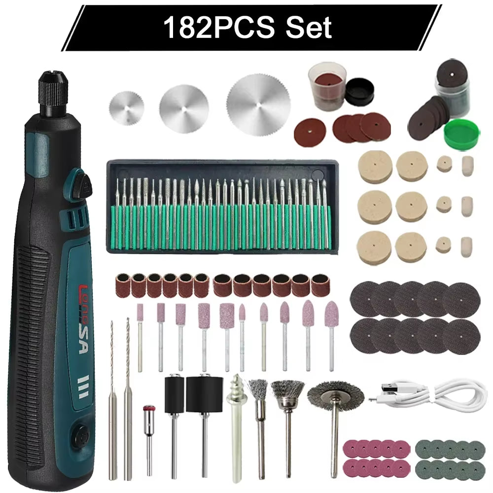 5000-10000-15000R 3.6V USB Wireless Electric Drill Engraving Pen Mini Grinder for Grinding/Polishing/Engraving/Drilling/Cutting